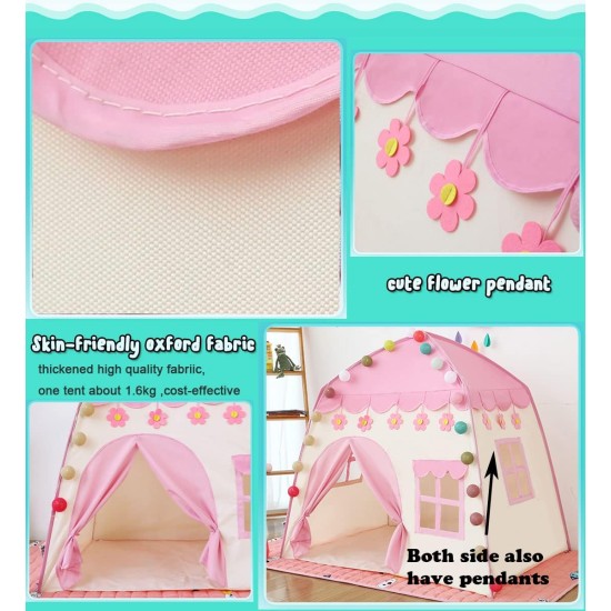 Children's Play Tent Play Tent for Children with Star Lights Children's Tent Princess Castle Play Tent Teepee Tent Children's Play House for Indoor and Outdoor Toy Birthday Christmas Gift (Pink) Children's Play Tent Play Tent for Children with Star Lights Children's Tent Princess Castle Play Tent Teepee Tent Children's Play House for Indoor and Outdoor Toy Birthday Christmas Gift (Pink)