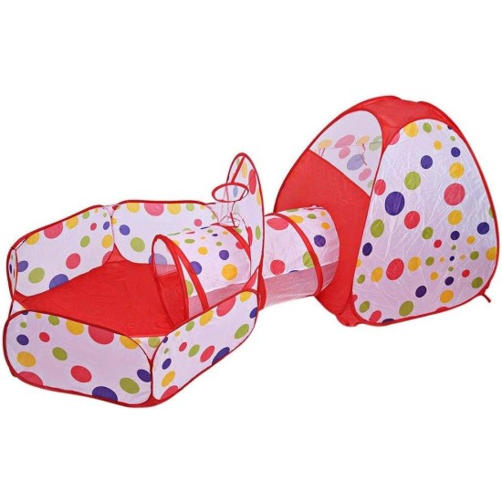 Children's Portable Foldable Pop Up Tunnel Basketball Tent For Kids - Multi Color Children's Portable Foldable Pop Up Tunnel Basketball Tent For Kids - Multi Color