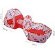Children's Portable Foldable Pop Up Tunnel Basketball Tent For Kids - Multi Color Children's Portable Foldable Pop Up Tunnel Basketball Tent For Kids - Multi Color