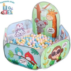 Fantastic-Kids-Toys Core Open House with Mini Basket Ball with 50 Balls (Green)