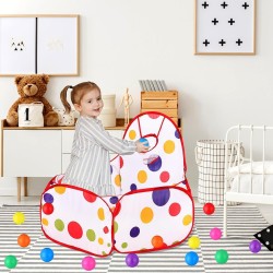 Fantastic-Kids-Toys Core Open House with Mini Basket Ball with 50 Balls (Red)