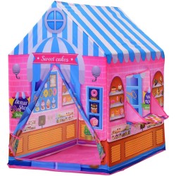 Fantastic-Kids-Toys Kids Play Tent Outdoor Indoor Waterproof Castle Tent Toys for 1-8 Years Old Kids Boys Girls with 50 Balls (Candy House) Size (104cm x 69cm x 93cm)