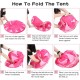 Fantastic-Kids-Toys Princess Pop Up Castle Play Tent Indoor Outdoor Portable Folding Castle Play Tent (Pink) Size (Height 135)* (W105)