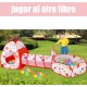 JunYY 3 in 1 Children's Tent, Ball Pit + Playhouse + Play Tunnel, Foldable Play Play Tent for Children Outdoor Indoor Garden Toys Boys Girls, Balls Not Included, Red JunYY 3 in 1 Children's Tent, Ball Pit + Playhouse + Play Tunnel, Foldable Play Play Tent for Children Outdoor Indoor Garden Toys Boys Girls, Balls Not Included, Red