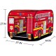 Kids Fire Truck Play Tent with Foldable Top and Back Slots Kids Fire Truck Play Tent with Foldable Top and Back Slots