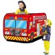 Kids Fire Truck Play Tent with Foldable Top and Back Slots Kids Fire Truck Play Tent with Foldable Top and Back Slots