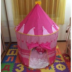 Portable foldable play tent prince folding tent kids children boy castle cubby play house kids gifts outdoor toy tents