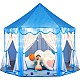 Princess Tent for Girls,Boys Kids Play Tent with Lights Blue Castle Kids Toys for Girls Playhouse Indoor and Outdoor Games (Blue)