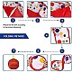 SKEIDO Eco-Friendly Ocean Ball Tent Foldable Play Pool for Children Baby's Indoor Toy House Cute Kid's Toy Pool Printed Tent (Red)