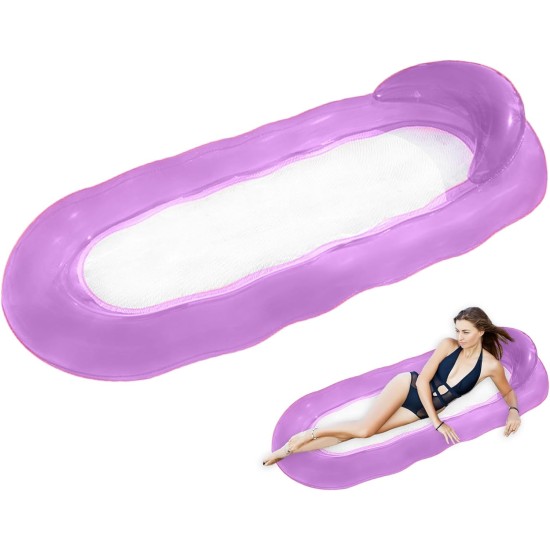 BRTNUP Pool Lounger Float Inflatable Water Hammock Pool Inflatables Swimming Pool Float Air Mattress Pool Raft for Adults Kids Pool Inflatables Lilo Water Floating for Summer Water Play BRTNUP Pool Lounger Float Inflatable Water Hammock Pool Inflatables Swimming Pool Float Air Mattress Pool Raft for Adults Kids Pool Inflatables Lilo Water Floating for Summer Water Play
