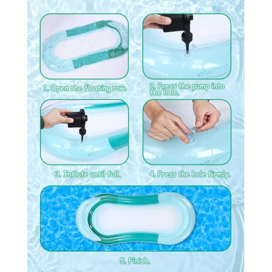 Birshe Floating Bed, Inflatable Swimming Pool Hammock, Inflatable Floating Sun Lounger, Swimming Pool Float, Hammock, Green Rafts with Headrest for Swimming Pool, Beach Outdoors Birshe Floating Bed, Inflatable Swimming Pool Hammock, Inflatable Floating Sun Lounger, Swimming Pool Float, Hammock, Green Rafts with Headrest for Swimming Pool, Beach Outdoors