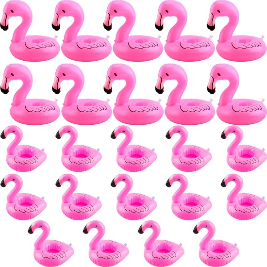 Sonarun 24 Pack Inflatable Flamingo Drink Holder Flamingo Drink Float Blow Up Flamingo Cup Holder for Summer Hawaiian Beach Party Pool Water Games, 2 Sizes Sonarun 24 Pack Inflatable Flamingo Drink Holder Flamingo Drink Float Blow Up Flamingo Cup Holder for Summer Hawaiian Beach Party Pool Water Games, 2 Sizes