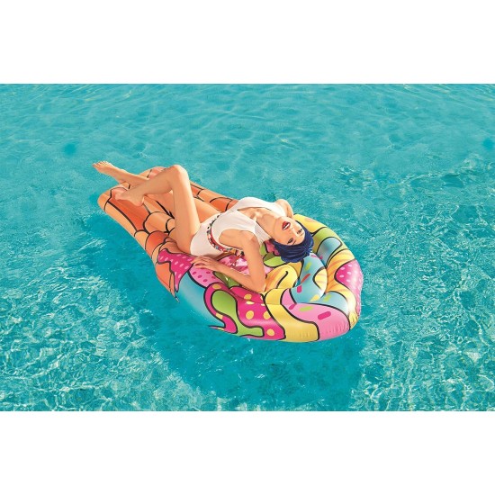 Bestway Colorful Ice Cream Shaped Inflatable Pool Mattress ,Cranberry, Large ,43185-19