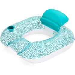 Bestway inflatable float with pillow Blue/White One Size 43097