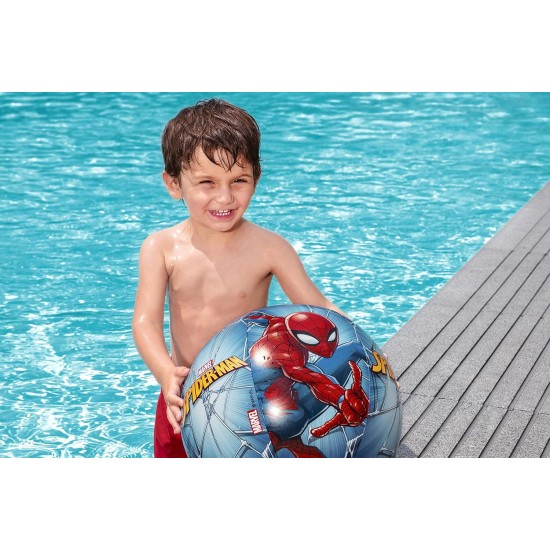 Bestway spider-man 20"/51cm beach ball, 98002 Bestway spider-man 20"/51cm beach ball, 98002