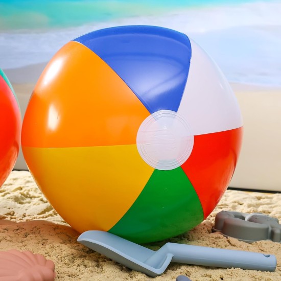 FUTUREPLUSX 4PCS Beach Balls for Kids, 12inch Beach Ball Bulk Inflatable Pool Beach Balls Bulk for Summer Beach Pool Party Supplies FUTUREPLUSX 4PCS Beach Balls for Kids, 12inch Beach Ball Bulk Inflatable Pool Beach Balls Bulk for Summer Beach Pool Party Supplies