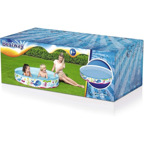 Bestway 55029 Fill and Fun Fish-Printed Inflatable Kiddie Pool Bestway 55029 Fill and Fun Fish-Printed Inflatable Kiddie Pool