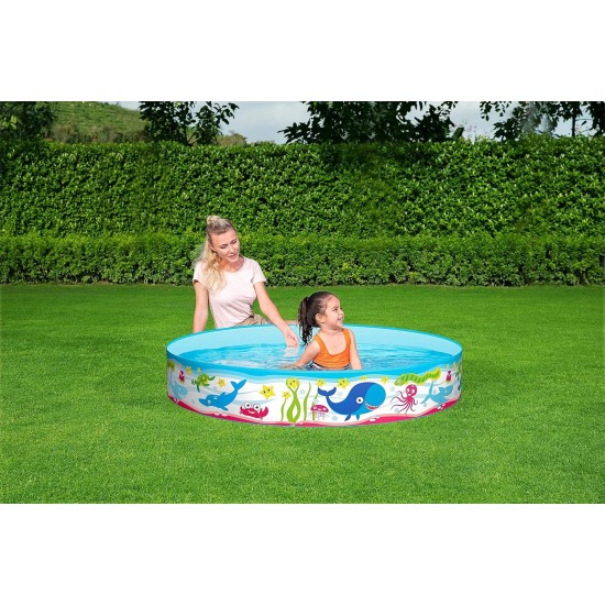 Bestway 55029 Fill and Fun Fish-Printed Inflatable Kiddie Pool Bestway 55029 Fill and Fun Fish-Printed Inflatable Kiddie Pool