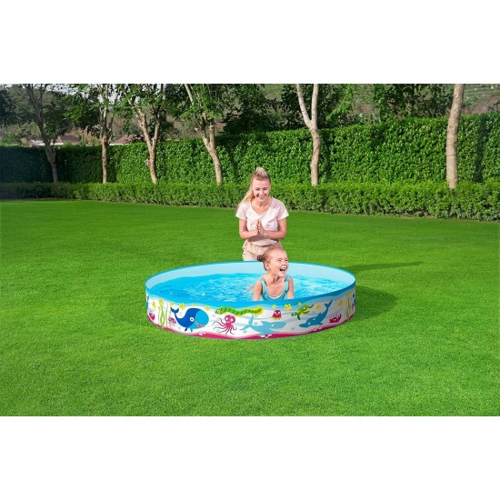 Bestway 55029 Fill and Fun Fish-Printed Inflatable Kiddie Pool Bestway 55029 Fill and Fun Fish-Printed Inflatable Kiddie Pool
