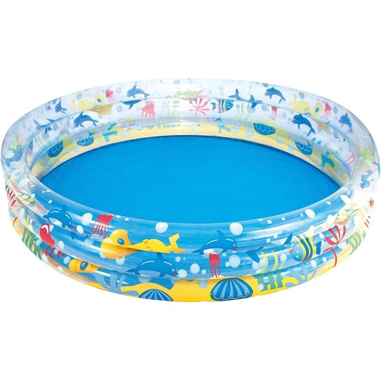 Bestway 72 x H13 /1.83m x H33cm Deep Dive 3-Ring Pool