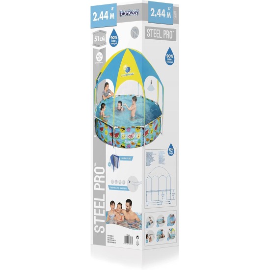 Bestway BWAY POOL SPLASH N SHADE 244X51 Bestway BWAY POOL SPLASH N SHADE 244X51