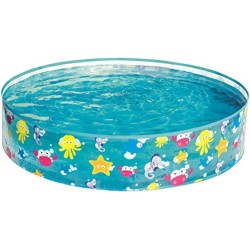 Bestway Round Swimming Pool For Unisex, 122 Cm X 25Cm, Multi Color - 26-55028