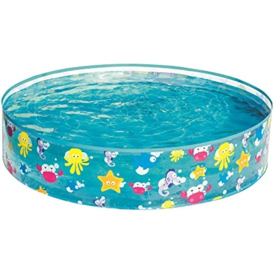 Bestway Round Swimming Pool For Unisex, 122 Cm X 25Cm, Multi Color - 26-55028 Bestway Round Swimming Pool For Unisex, 122 Cm X 25Cm, Multi Color - 26-55028