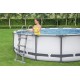 Bestway steel pro max above-ground pool complete set with filter pump, diameter 457 x 107 cm, grey, round Bestway steel pro max above-ground pool complete set with filter pump, diameter 457 x 107 cm, grey, round