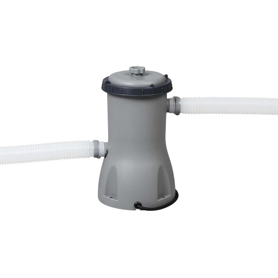 Bestway steel pro max above-ground pool complete set with filter pump, diameter 457 x 107 cm, grey, round Bestway steel pro max above-ground pool complete set with filter pump, diameter 457 x 107 cm, grey, round