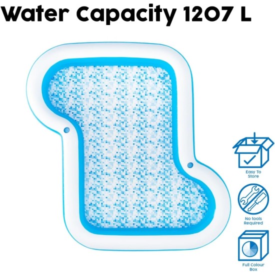 Bestway sunsational 10' family pool, paddling pool for kids and adults, garden pool, blue Bestway sunsational 10' family pool, paddling pool for kids and adults, garden pool, blue