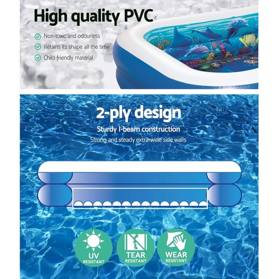 Bestway under sea adventure children's rectangle swimming pool - 54177 Bestway under sea adventure children's rectangle swimming pool - 54177