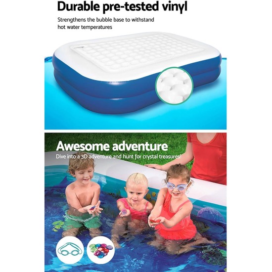 Bestway under sea adventure children's rectangle swimming pool - 54177 Bestway under sea adventure children's rectangle swimming pool - 54177