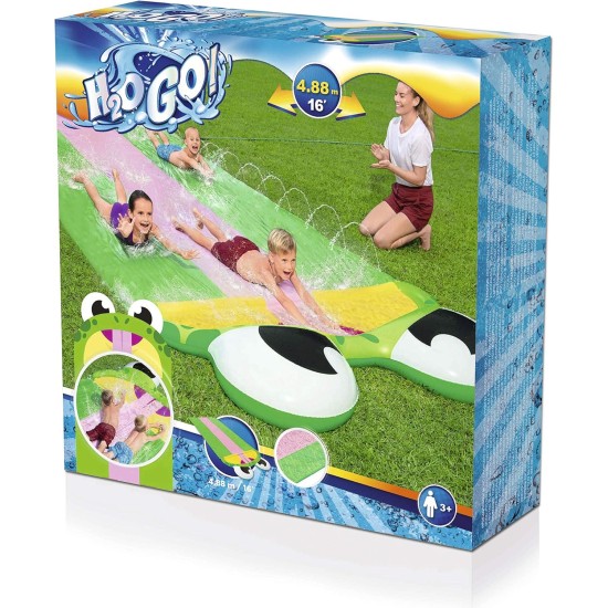 Bestway H2OGO! 16'/4.88m Friendly Frog Slide Bestway H2OGO! 16'/4.88m Friendly Frog Slide