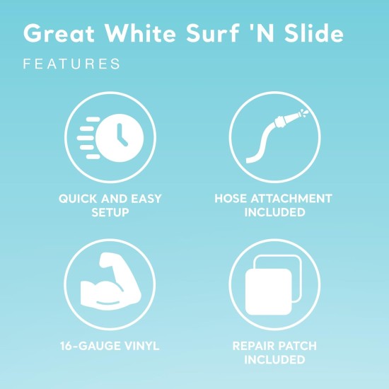 Intex | Inflatable Splash Play Center Shark Water Slide with 2 Surf Riders | Surf 'N Slide Kids 15' Long | 57159EP | 460*168*157 cm | Multi-colored Intex | Inflatable Splash Play Center Shark Water Slide with 2 Surf Riders | Surf 'N Slide Kids 15' Long | 57159EP | 460*168*157 cm | Multi-colored