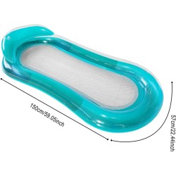 Joberio Inflatable Sun Lounger for Sunbathing, Inflatable Lounger for Swimming Pool with Headrest, Sun Lounger for Sunbathing Inflatable Float for Adults, Inflatable Sun Lounger for Adults Size for