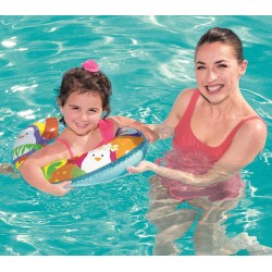 Bestway 36113 Mermaid-Printed Inflatable Swim Ring