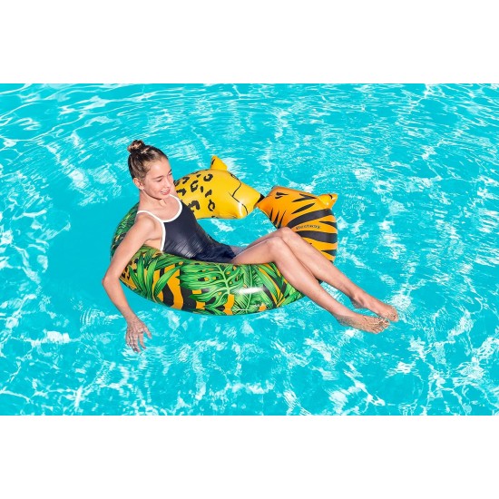 Bestway 43'' x 35''/1.09m x 89cm Jungle Dream Split Swim Tube Bestway 43'' x 35''/1.09m x 89cm Jungle Dream Split Swim Tube