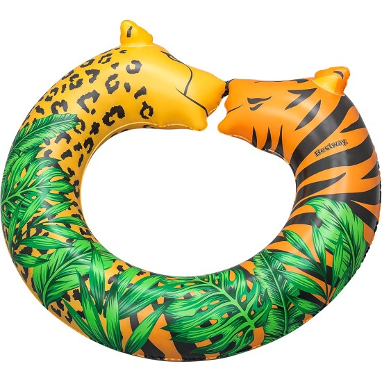 Bestway 43'' x 35''/1.09m x 89cm Jungle Dream Split Swim Tube Bestway 43'' x 35''/1.09m x 89cm Jungle Dream Split Swim Tube