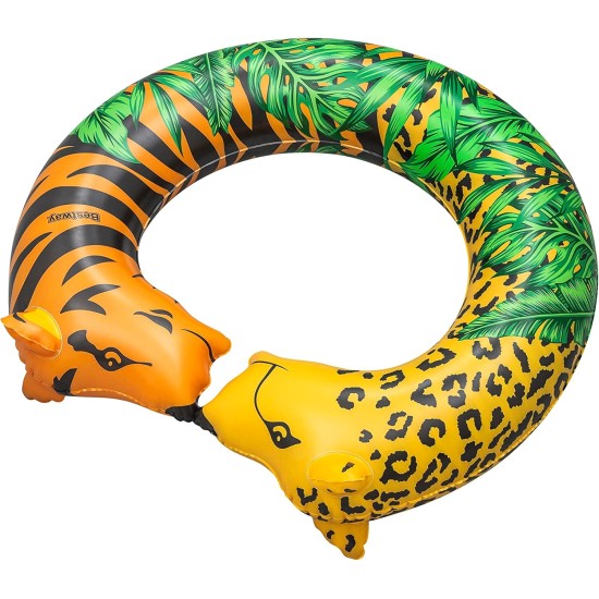 Bestway 43'' x 35''/1.09m x 89cm Jungle Dream Split Swim Tube Bestway 43'' x 35''/1.09m x 89cm Jungle Dream Split Swim Tube