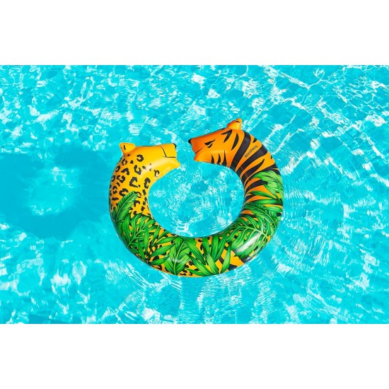 Bestway 43'' x 35''/1.09m x 89cm Jungle Dream Split Swim Tube Bestway 43'' x 35''/1.09m x 89cm Jungle Dream Split Swim Tube