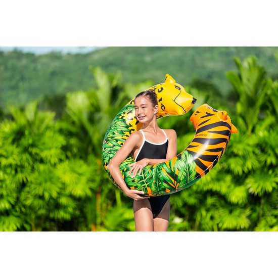 Bestway 43'' x 35''/1.09m x 89cm Jungle Dream Split Swim Tube Bestway 43'' x 35''/1.09m x 89cm Jungle Dream Split Swim Tube