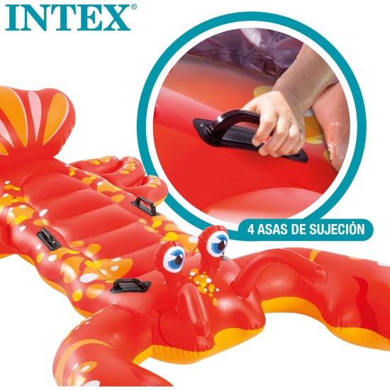 Intex twin baby swim pool funny floats toys inflatable lobster ride on-Size 84" x 54" - ‎57528NP