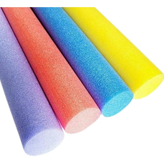 LND Gifts - Set of 6 Pool Noodles, Foam Swimming Noodle Float for Children and Adults, Strong and Flexible Swimming aid Essential for Confidence in the Pool
