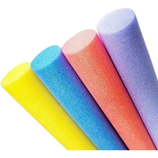 LND Gifts - Set of 6 Pool Noodles, Foam Swimming Noodle Float for Children and Adults, Strong and Flexible Swimming aid Essential for Confidence in the Pool