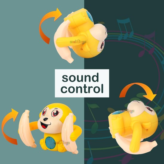 Zest 4 Toyz Dancing Musical Toy for Kids Baby Tumbling Rolling Monkey Doll Toy with Voice Control Sensor Light Music Rotating Arm Sound Toy Battery INLCUDED - (Pack of 1) Random Color Dispatch Zest 4 Toyz Dancing Musical Toy for Kids Baby Tumbling Rolling Monkey Doll Toy with Voice Control Sensor Light Music Rotating Arm Sound Toy Battery INLCUDED - (Pack of 1) Random Color Dispatch