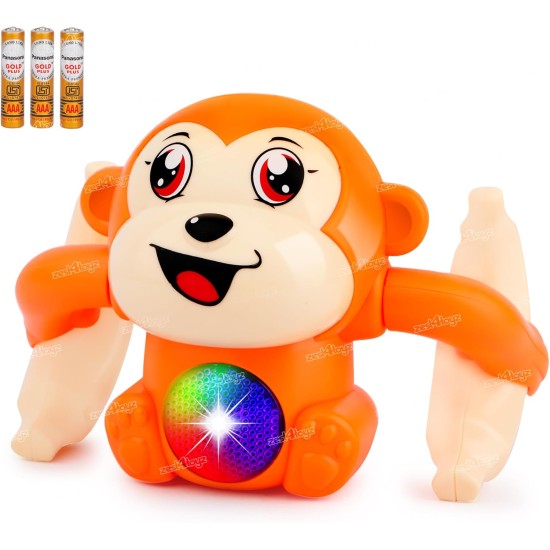 Zest 4 Toyz Dancing Musical Toy for Kids Baby Tumbling Rolling Monkey Doll Toy with Voice Control Sensor Light Music Rotating Arm Sound Toy Battery INLCUDED - (Pack of 1) Random Color Dispatch Zest 4 Toyz Dancing Musical Toy for Kids Baby Tumbling Rolling Monkey Doll Toy with Voice Control Sensor Light Music Rotating Arm Sound Toy Battery INLCUDED - (Pack of 1) Random Color Dispatch