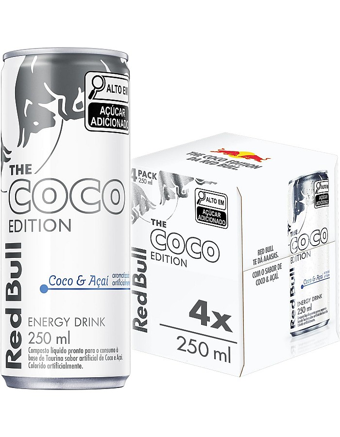 Pack of 24 Red Bull Energy Cans, Coconut and Acai, 8.5 oz
