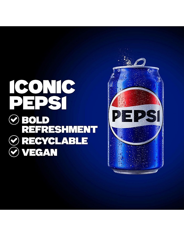 Pepsi Regular Cans, 8 x 330ml