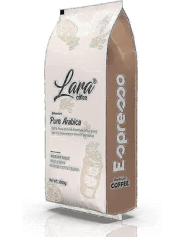 Lara Coffee Pure Arabica Coffee Beans, Medium Roast