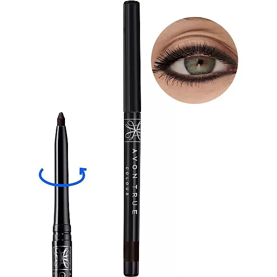 Avon True Colour Glimmerstick Eyeliner - BLACK BROWN